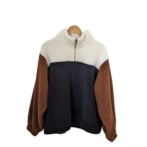 Universal Thread Oversized Teddy Sherpa Fleece Pullover Sweater Women's XL